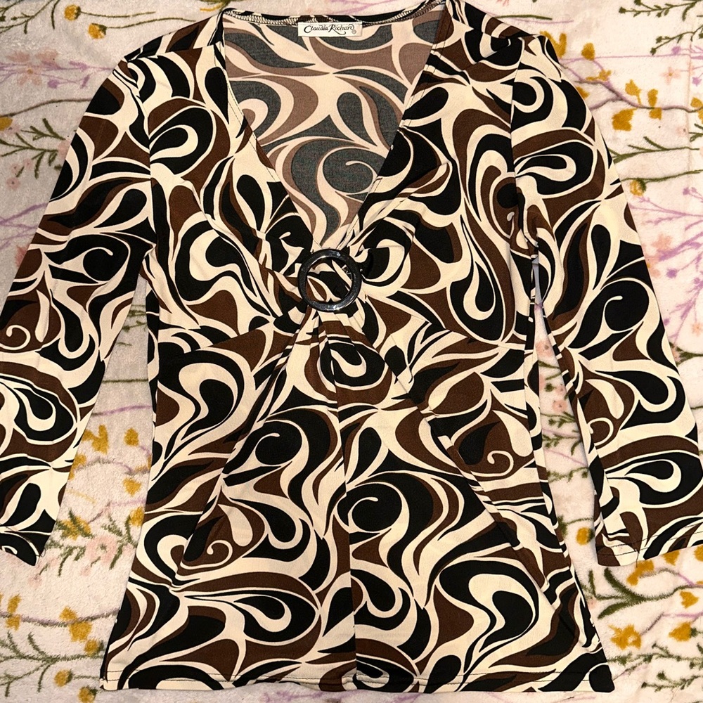 Vintage Claudia Richard Retro Top